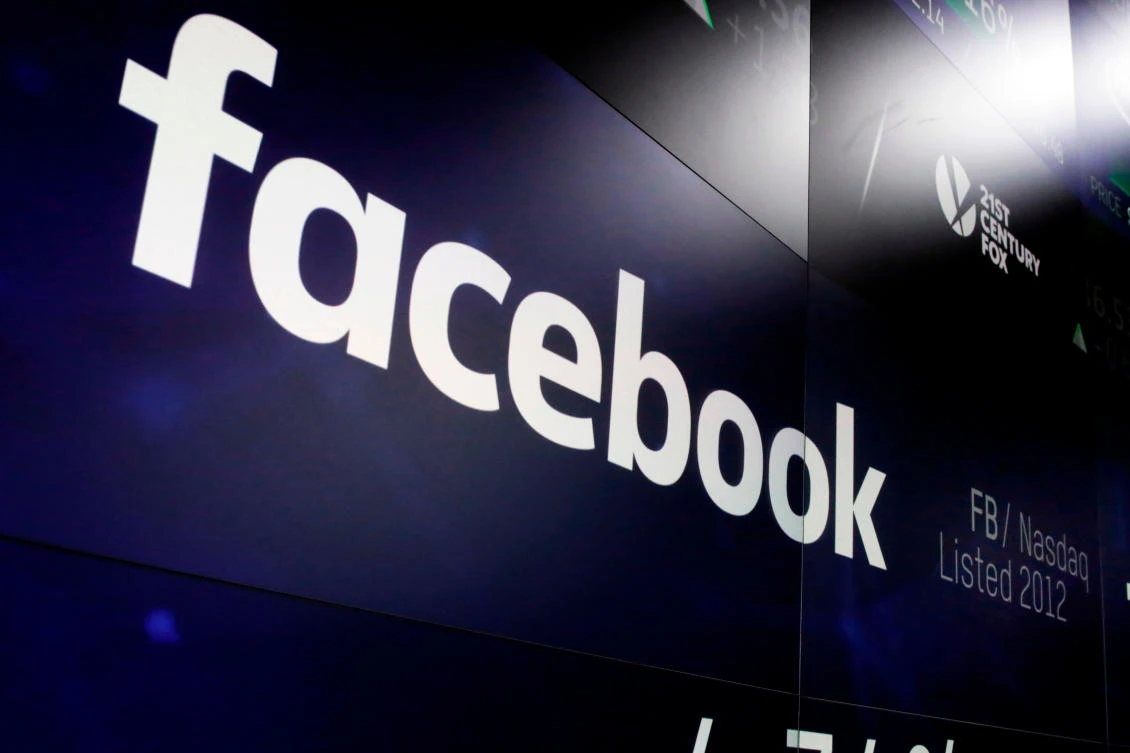 File photo showing the logo for Facebook on screens at the Nasdaq MarketSite in New York's Times Square. (AP)