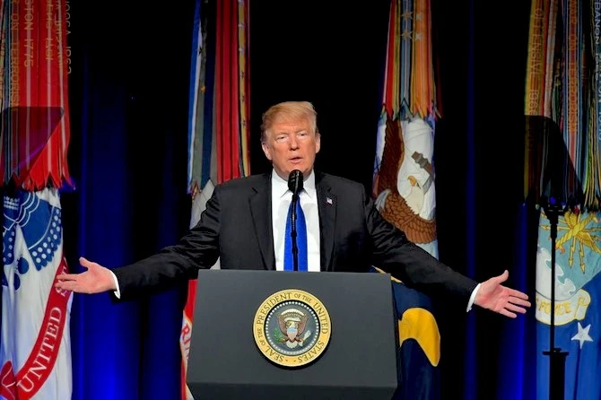 President Donald Trump said Thursday that the United States is fully committed to NATO but repeated his insistence that other member countries pay more for their own security. (AFP)