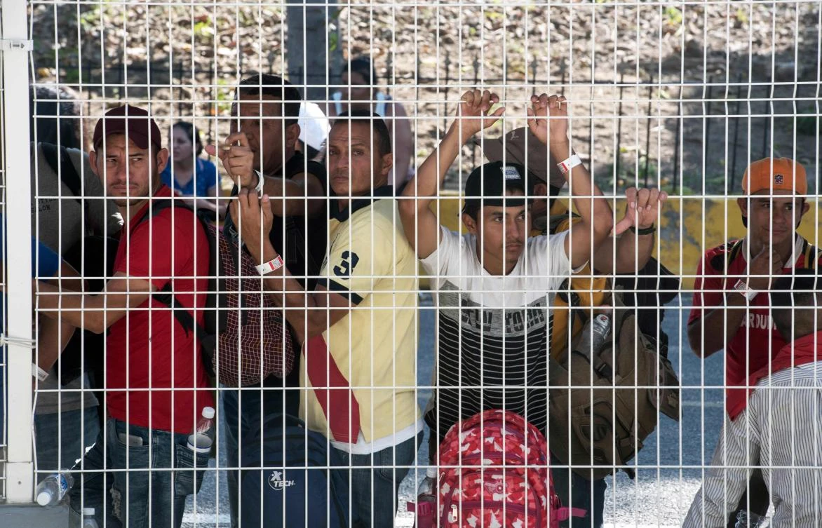 Once registered, migrants who met the requirements to stay would be issued humanitarian visas, allowing them to work in Mexico or continue to the US border. (AFP)