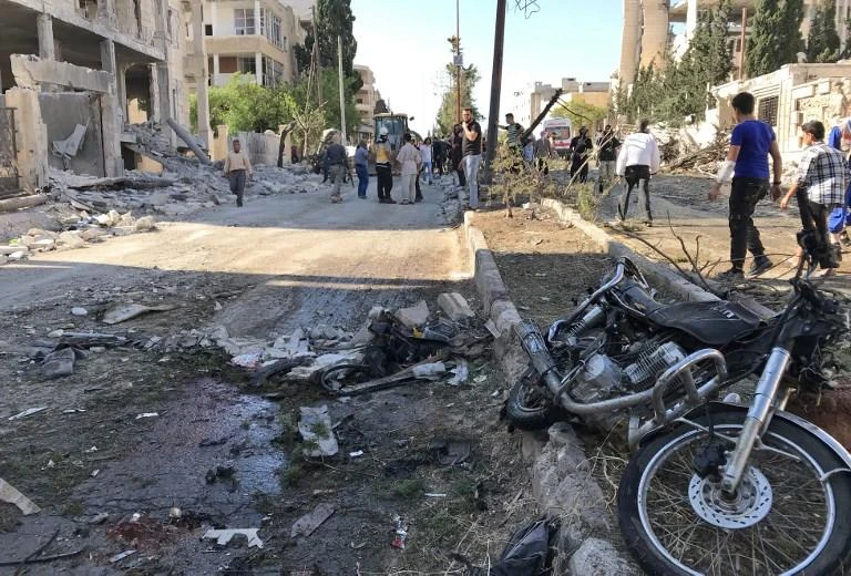 An explosion outside an office belonging to an Al-Qaeda-linked group in northwestern Syria on Friday killed at least 11 people and wounded several others. (File/AFP)