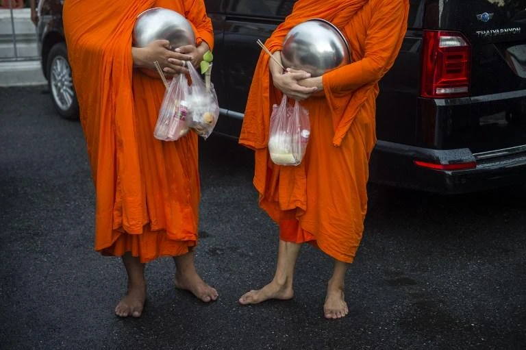 Buddhist monks have been told to suspend morning alms collection starting from Saturday in Thailand’s three southern provinces after the temple attack. (AFP)