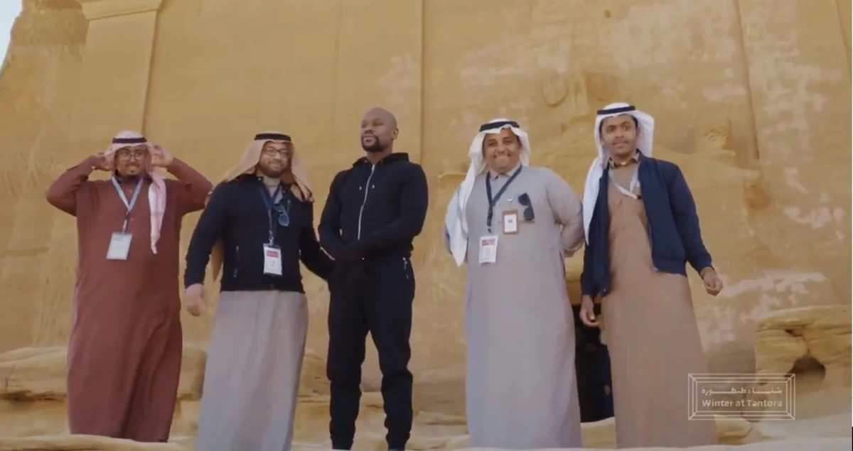 Boxing legend Floyd Mayweather tours Saudi Arabia’s Al-Ula