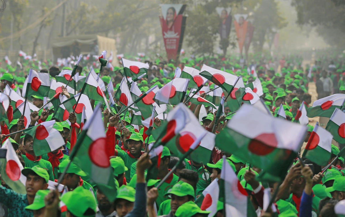 Bangladesh PM Hasina seeks people’s support at victory rally