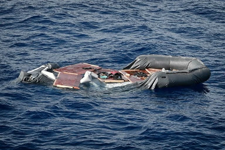 the International Organization for Migration (IOM) said some 117 migrants who left Libya in a rubber dinghy two days ago are unaccounted for. (AFP/ File)