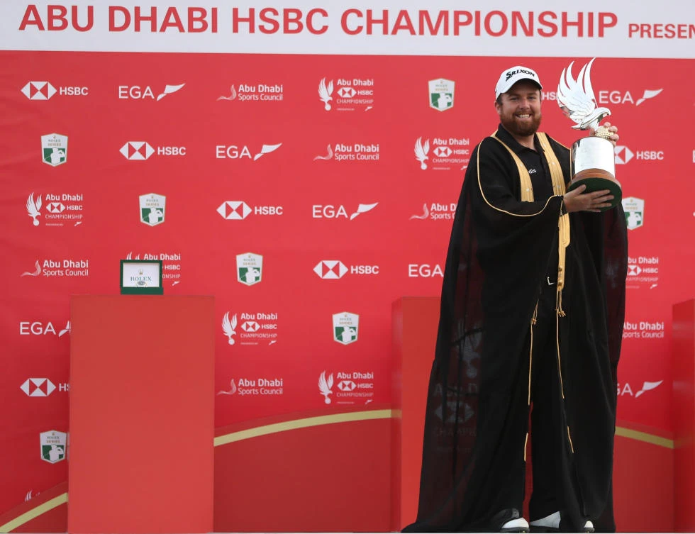 Ireland’s Shane Lowry won a see-saw battle with Richard Sterne, needing a birdie on the last hole to win the $7 million Abu Dhabi HSBC Championship on Saturday. (AFP)