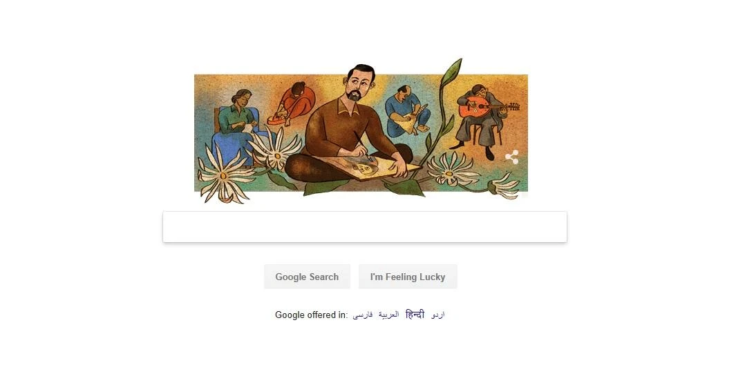 Louay Kayali was celebrated with a Google Doodle on Sunday. (Google)
