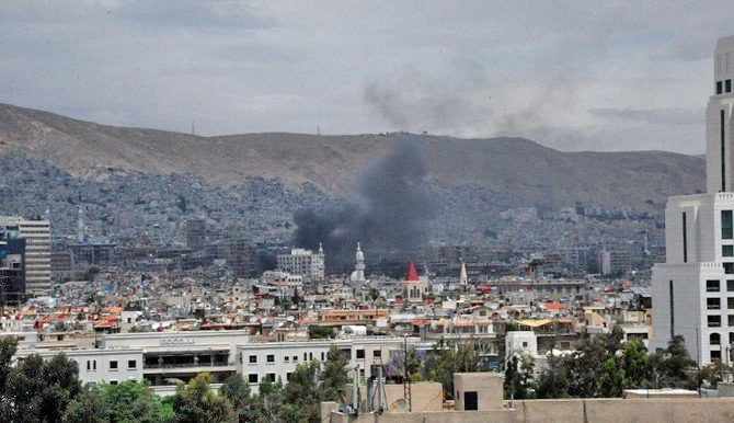 An explosion was heard in the south of the Syrian capital Damascus. (File/AFP)