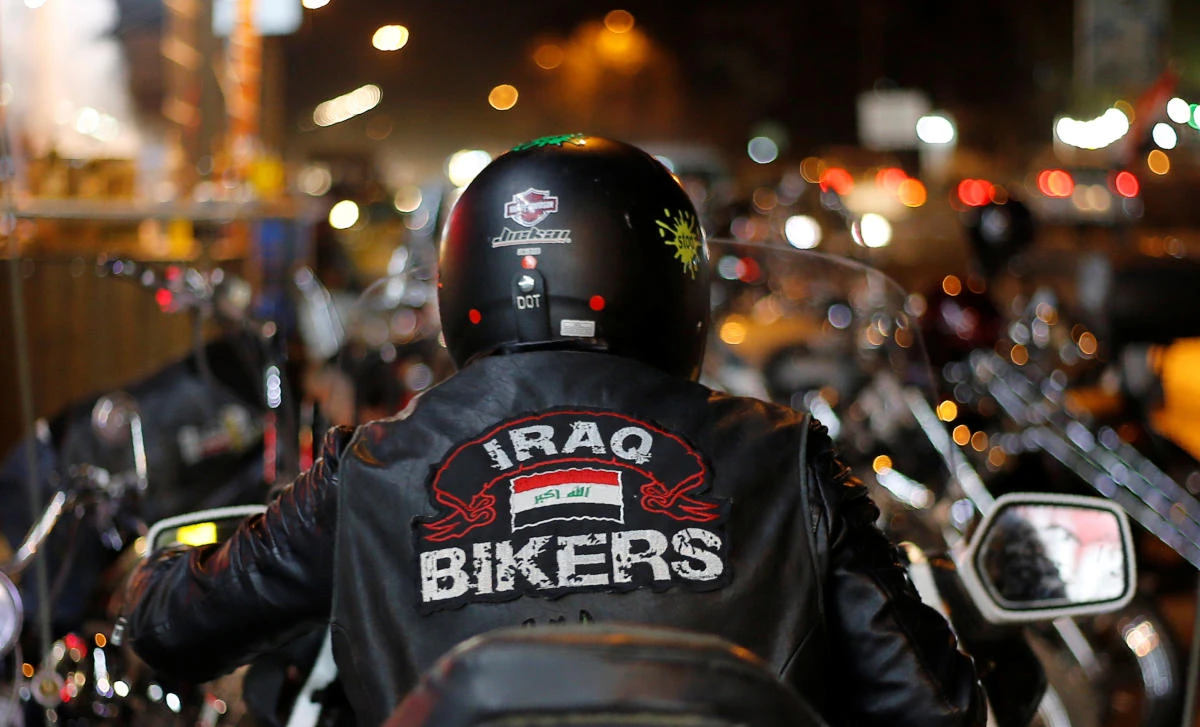A member of the Iraq Bikers, the first Iraqi biker group, rides his motorbike on the streets of Baghdad, Iraq December 28, 2018. (Reuters)