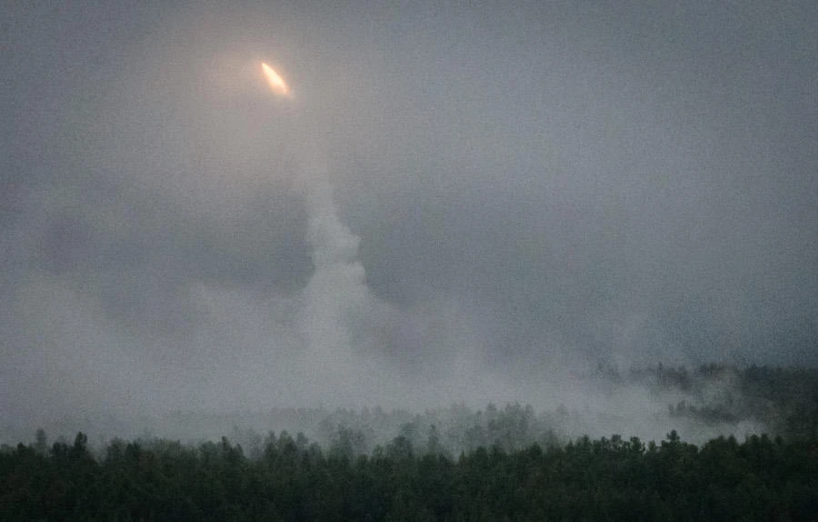 Russian Army fires missiles during the Vostok-2018 (East-2018) military drills at Telemba training ground, some 130 km north of the Siberian city of Chita, on September 12, 2018. (File/AFP)