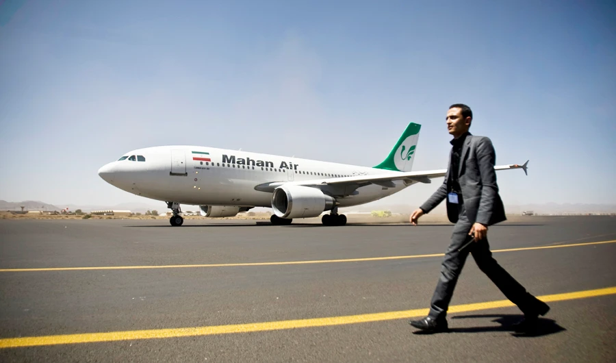 The government suspects the airline, which has been on a US sanctions list since 2011, is used for military purposes by the IRGC. (AP)