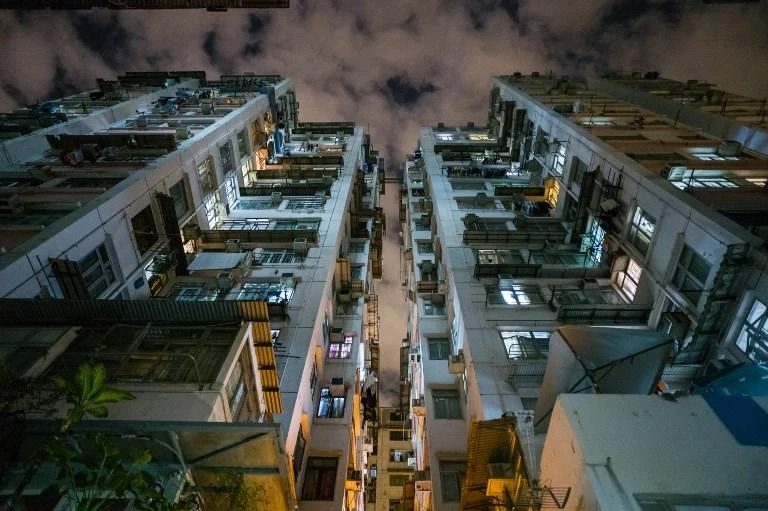 Hong Kong police arrested a hotel cleaner under a law against allowing objects to fall from buildings and endanger or harm the public. (AFP)