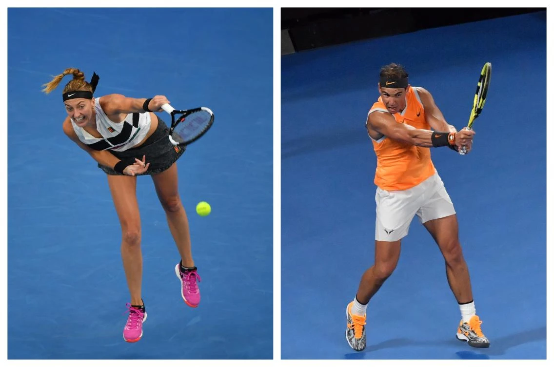 Both Kvitova and Nadal are looking in great form in Melbourne. (AFP)