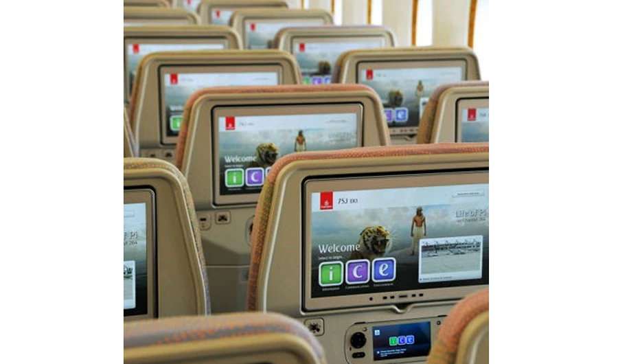 Emirates offers entertainment in 44 languages and each month over 100 movies are added to the system.