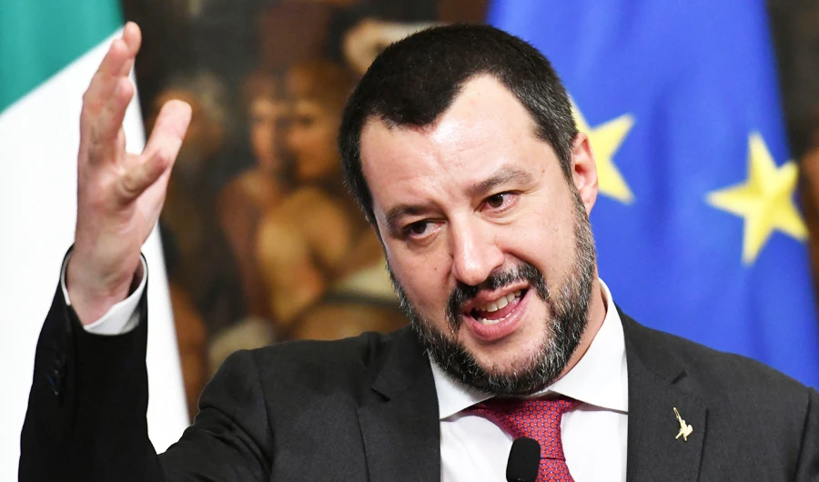 Italy's Interior Minister and deputy PM Matteo Salvini said France has no interest in stabilising the situation in Libya. (AFP)