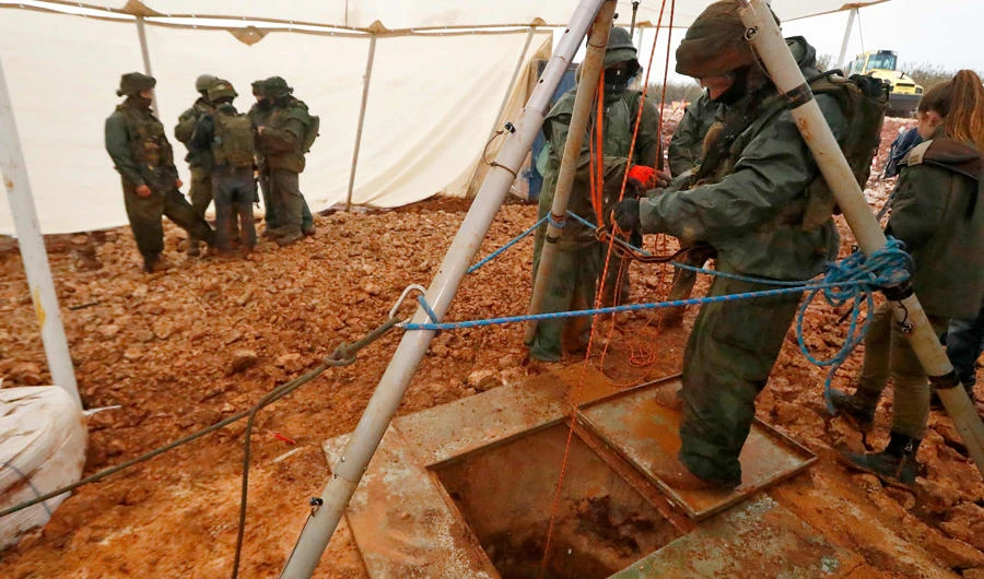Extensive tunneling has been exposed by Israel. (AFP)