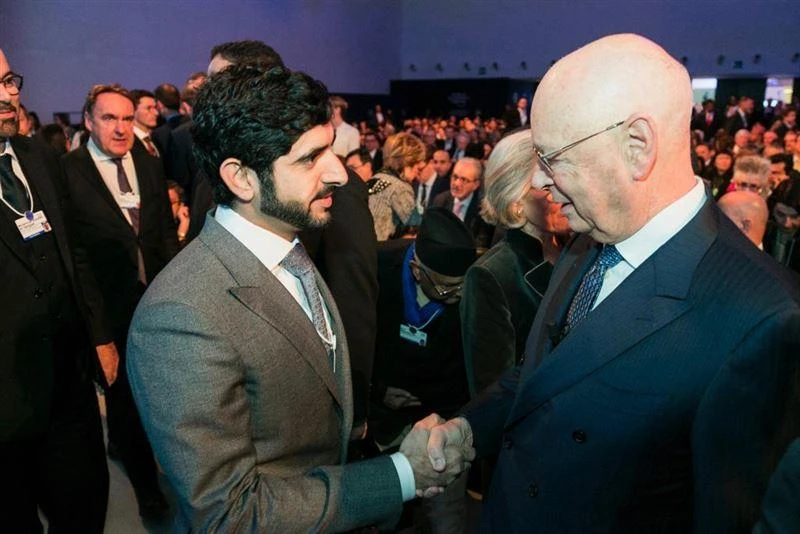 Dubai crown prince and WEF founder discuss ‘closer ties’ in Davos