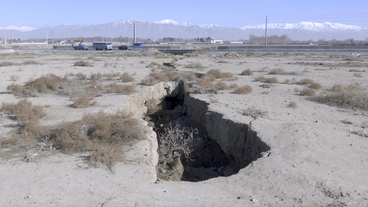 Iranian authorities say they have measured up to 22 centimeters (8.6 inches) of annual subsidence near the capital, while the normal range would be only as high as 3 centimeters (1.1 inches) per year. (AP)