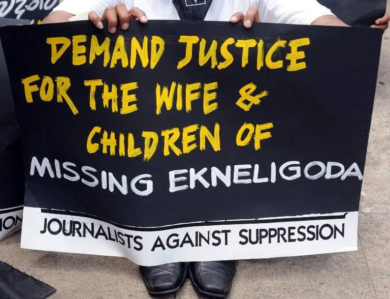 Up to 44 journalists and media workers were killed between 2006 and 2015, during previous presidency of Mahinda Rajapaksa. (AFP)