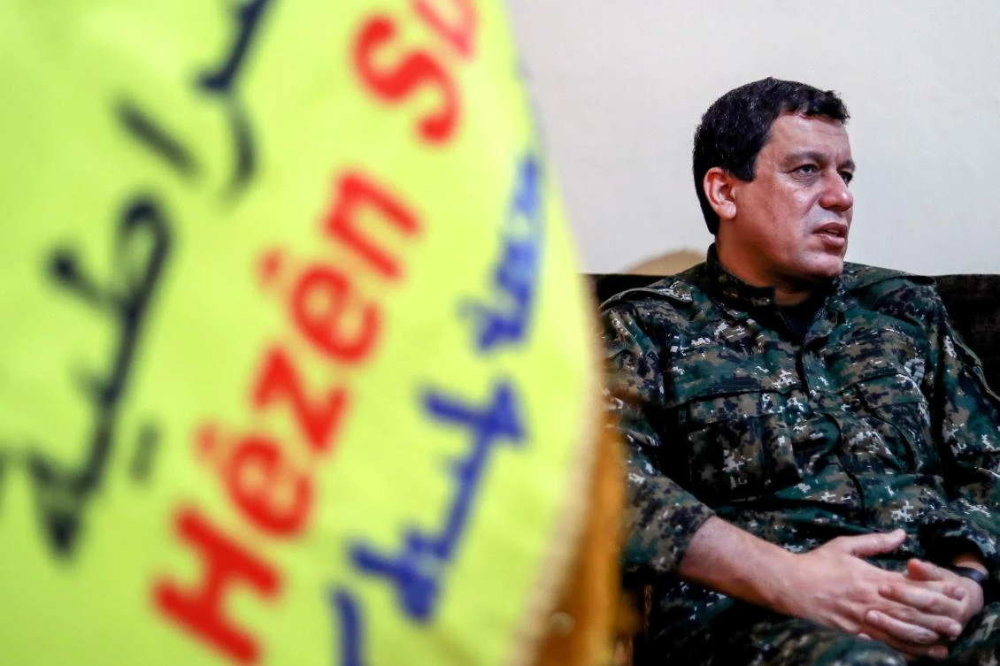 Mazloum Kobani, commander-in-chief of the Syrian Democratic Forces, said the SDF could ‘agree to be part of the national army of a future Syria, but only on the condition they keep their special status.’ (AFP)