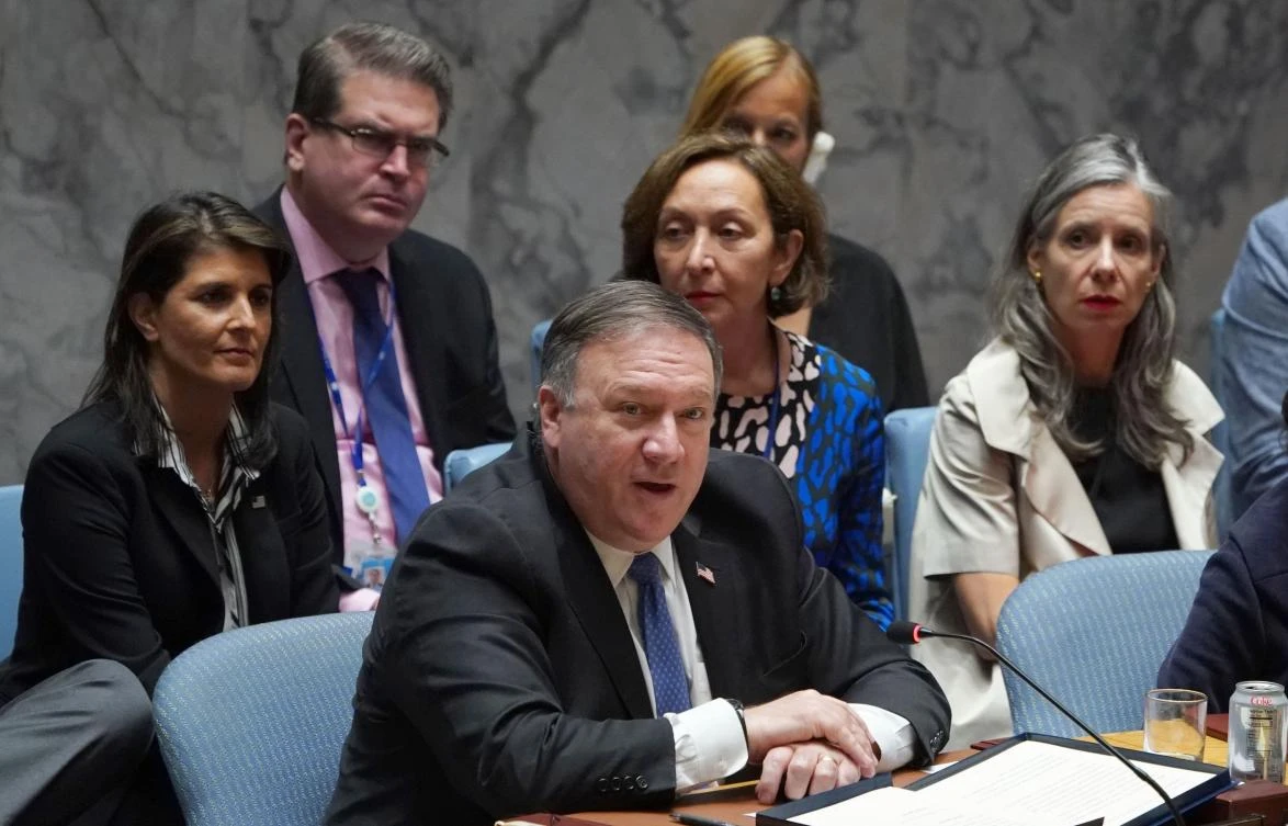 US Secretary of State Mike Pompeo will press UN Security Council members to recognize Juan Guaido as acting president of Venezuela during an upcoming crisis meeting. (File/AFP)