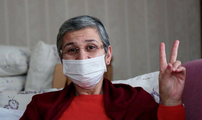 Pro-Kurdish Peoples' Democratic Party (HDP) lawmaker Leyla Guven, who is on hunger strike for nearly three months, is pictured at her home after being released from prison, in Diyarbakir, Turkey January 25, 2019. (REUTERS)