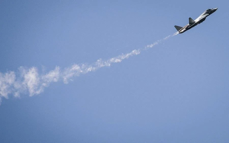 Two Russian Tu-160 Blackjack strategic bombers that were entered an area patrolled by the Royal Canadian Air Force. (File/AFP)
