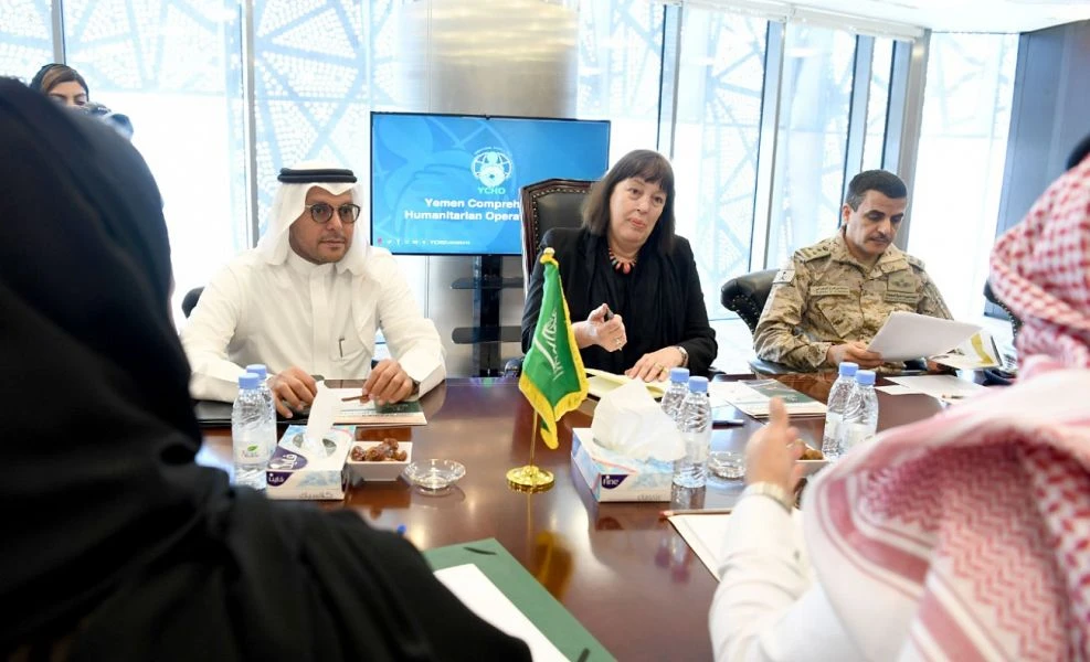Saudi officials received in Riyadh on Sunday the UN Special Representative to the Secretary-General for Children and Armed Conflict, Virginia Gamba. (SPA)