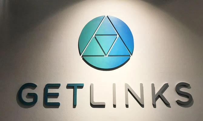 The GetLinks logo is seen at the startup's office in Bangkok, Thailand November 22, 2018. (REUTERS)