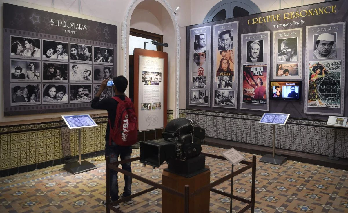 The India’s first national film museum is spread across a stylish 19th-century bungalow and a modern five-story glass structure in south Mumbai. (AFP)