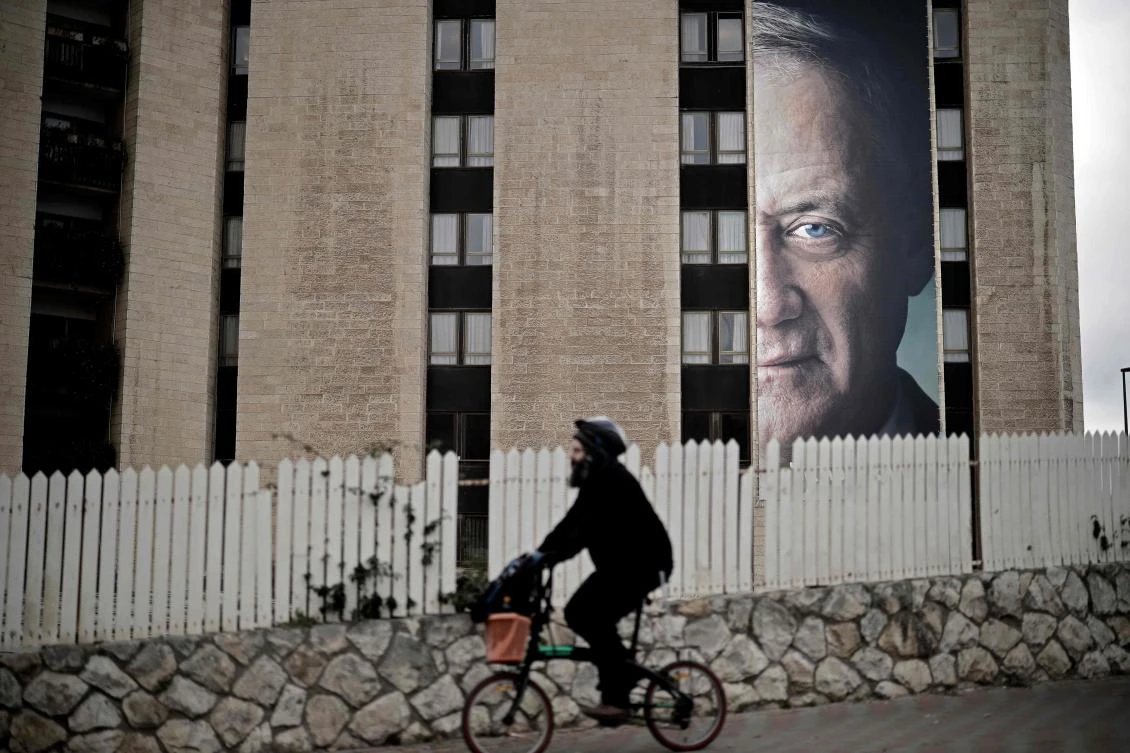 Benny Grantz is seen as a potential challenger to Prime Minister Benjamin Netanyahu for the next general elections on April 9. (AFP)