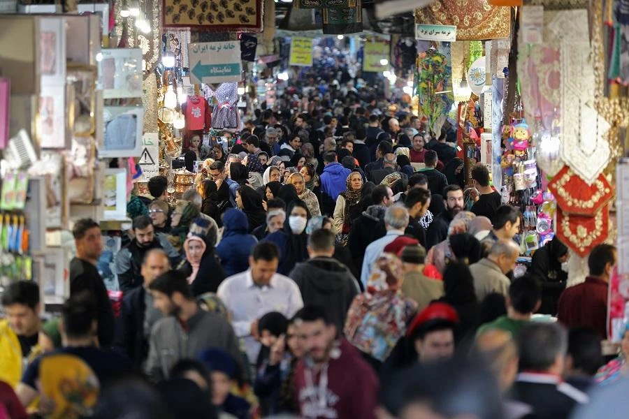 Iranians shop in the capital Tehran's grand bazar. (File/AFP)