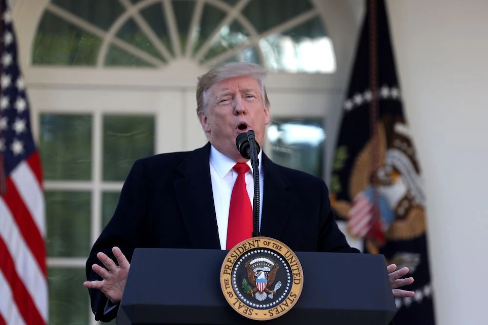 Trump launched a blistering attack on his intelligence services over the Iran threat. (AFP)