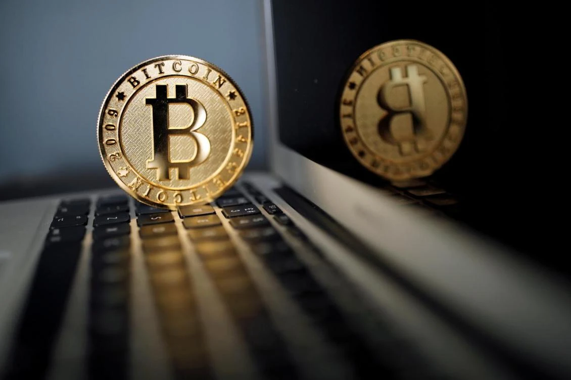 Bitcoin is seen in an illustration picture taken at La Maison du Bitcoin in Paris, France, June 23, 2017. (Reuters)