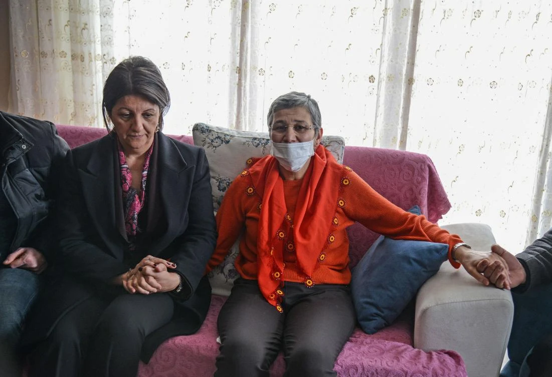 55 year-old hunger striking pro-Kurdish lawmaker Guven, was released under supervision from prison by a Turkish court and sent home after an 11-week fast that has left her gravely ill. (AFP)