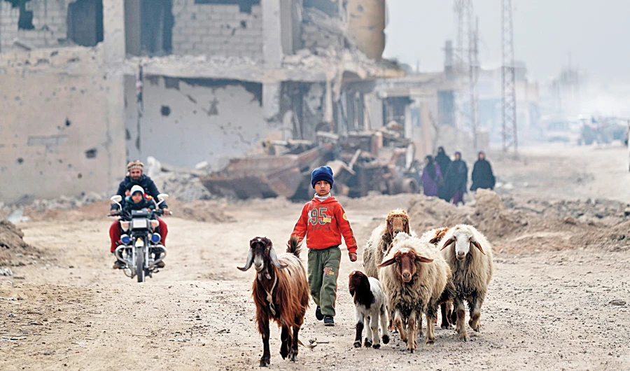In former Daesh bastion, displaced Syrians clamor to go home