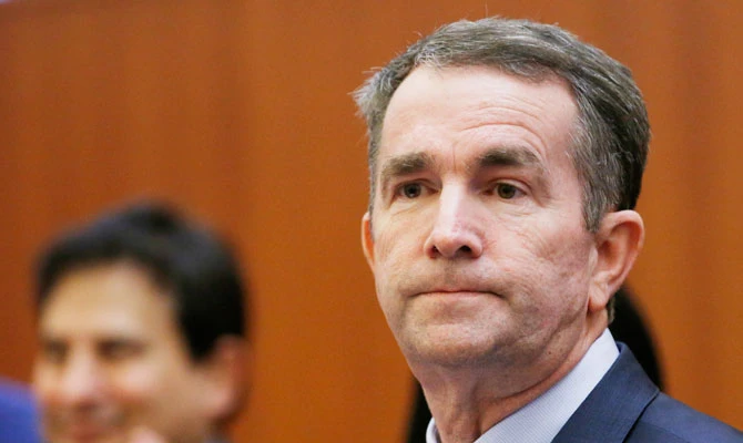 Virginia Gov. Ralph Northam prepares to address a news conference at the Capitol in Richmond, Va., Thursday, Jan. 31, 2019. (AP)