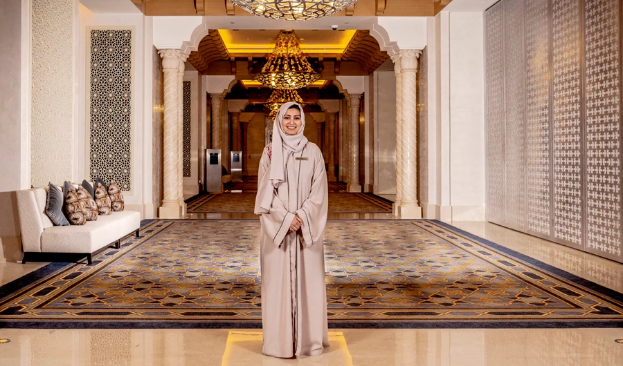 Nedaa Zohair Fatani an assistant convention manager at the Jabal Omar Hilton Makkah Convention Hotel. (AN photo by Ziyad Alarfaj)