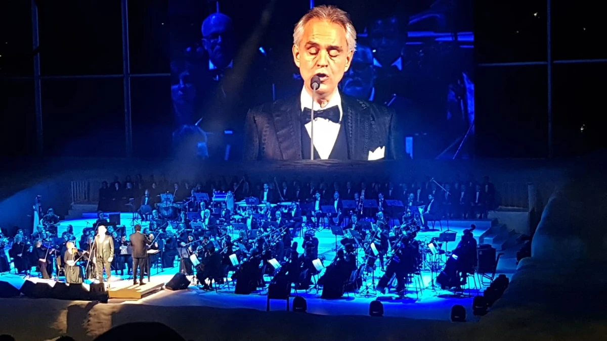 Opera star Andrea Bocelli regales music lovers at Saudi Arabia’s Tantora Winter Festival