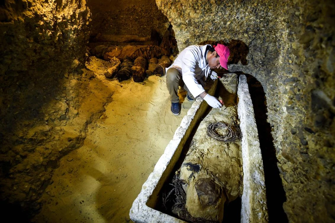 Egypt unveils Pharaonic tomb, home to 50 mummies