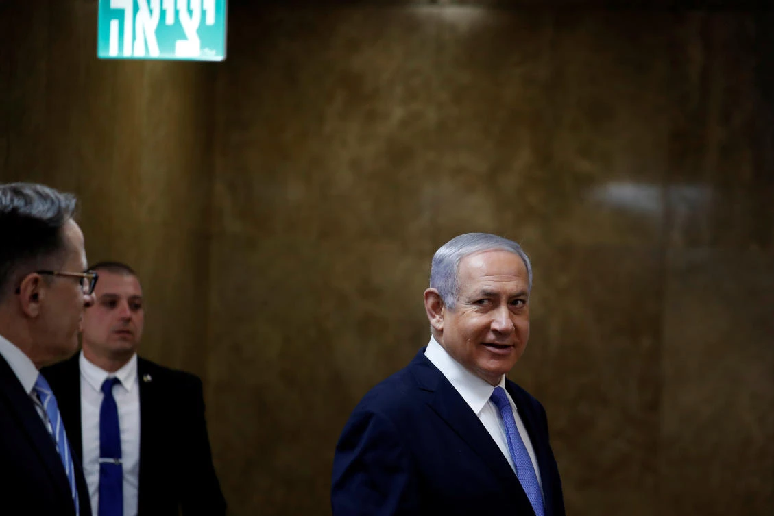 Israeli Prime Minister Benjamin Netanyahu arrives to the weekly cabinet meeting in Jerusalem February 3, 2019. (File/Reuters)