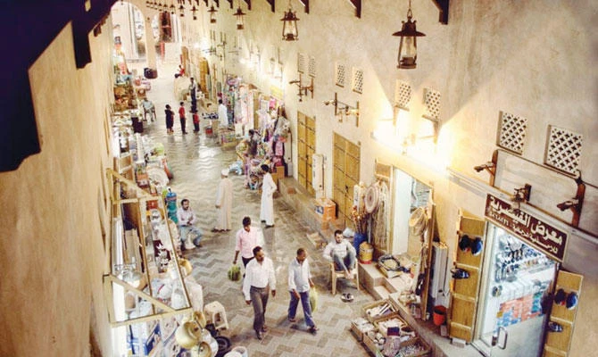 Inside Qaisariah Souq, one of the most famous historical markets in Saudi Arabia which was built in 1822 AD-1238 AH and was later overhauled in 1334 AH. (SPA)