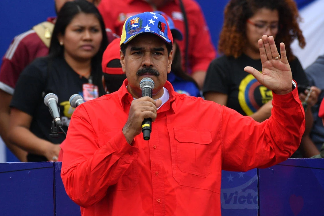 Maduro, who has maintained the critical support of the military, has said Guaido is staging a US-directed coup against him. (File/AFP/Yuri Cortez)