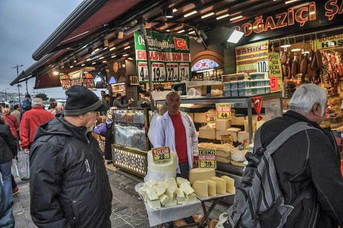 The highest monthly increase in January was recorded in food, at 6.43 percent, according to the Turkish statistics office. (AFP)