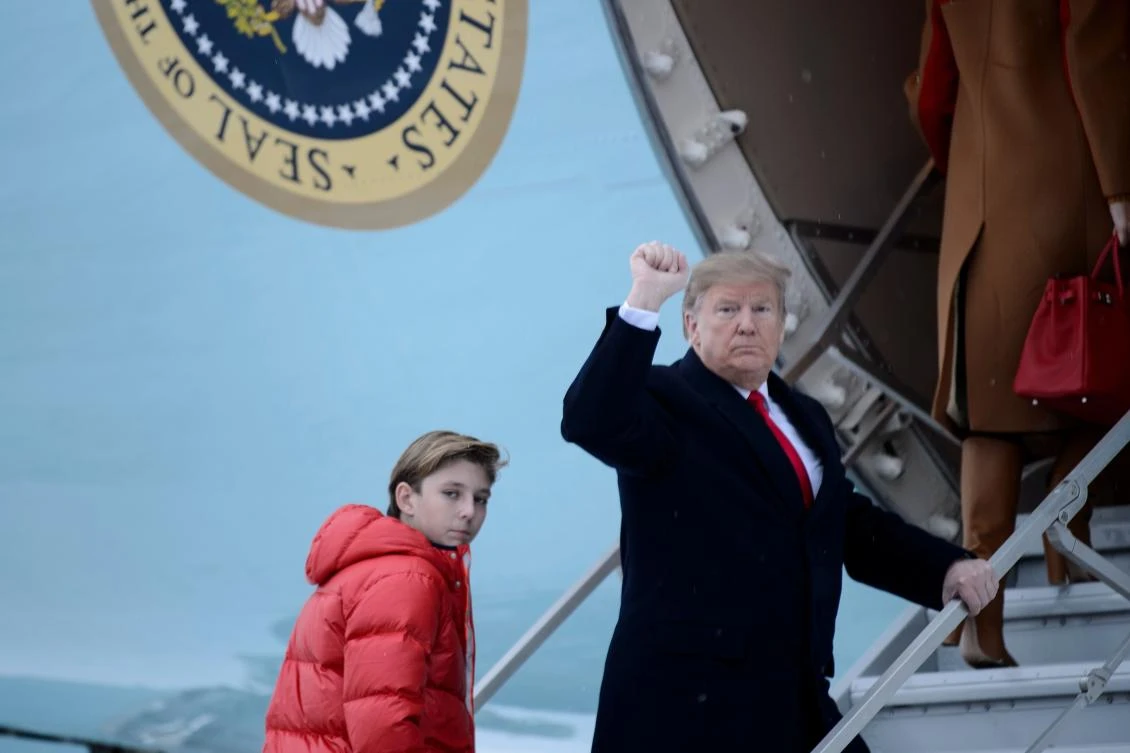 Trump delivers his second State of the Union speech to Congress on Tuesday, his guests will include Joshua Trump, a sixth grader passionate about science and animals. (File/AFP)