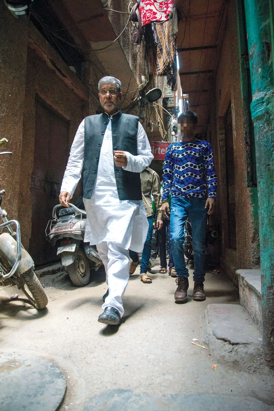Children’s campaigner Kailash Satyarthi visited the UAE for a screening of his documentary “The Price of Free”. The film chronicles his 40-year fight against child abuse. (AFP)