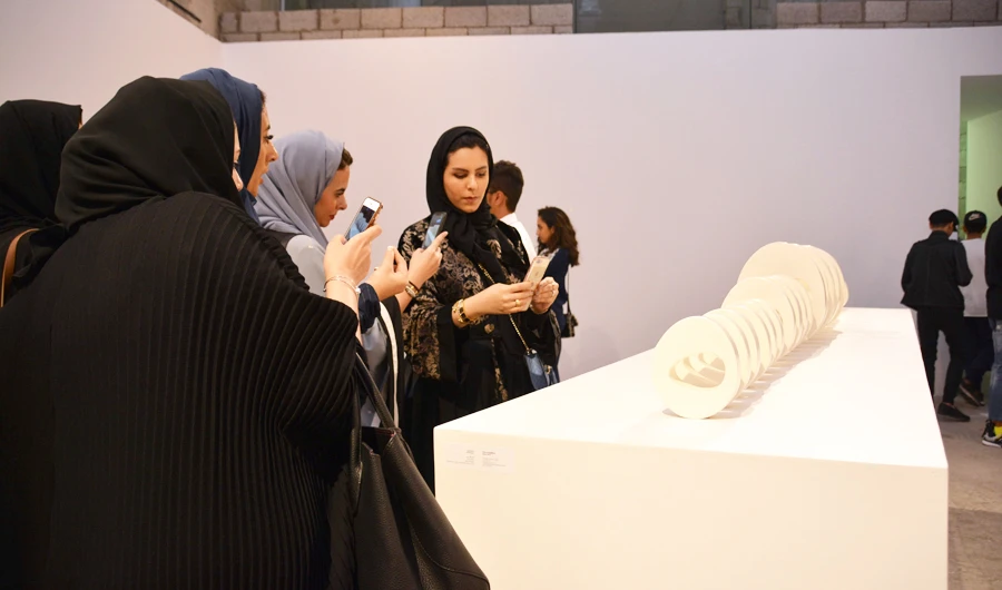 The art fair opened on Feb. 6 and will run for the next three months. (AN photo by Huda Bashatah)