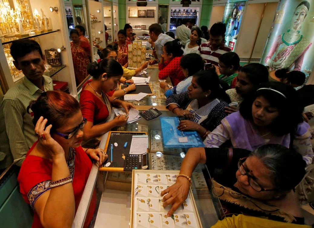 Rising scrap supplies are likely to cause India's gold imports to continue to fall this year which could weigh on global prices that are trading near their highest since the end of April. (File/Reuters)