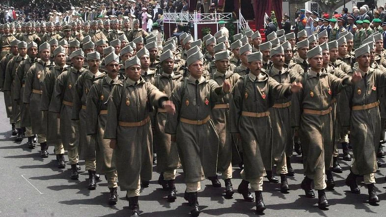 Moroccans aged between 19 and 25 will serve for one year in the armed forces, some 12 years after conscription was abolished. (AP Photo)
