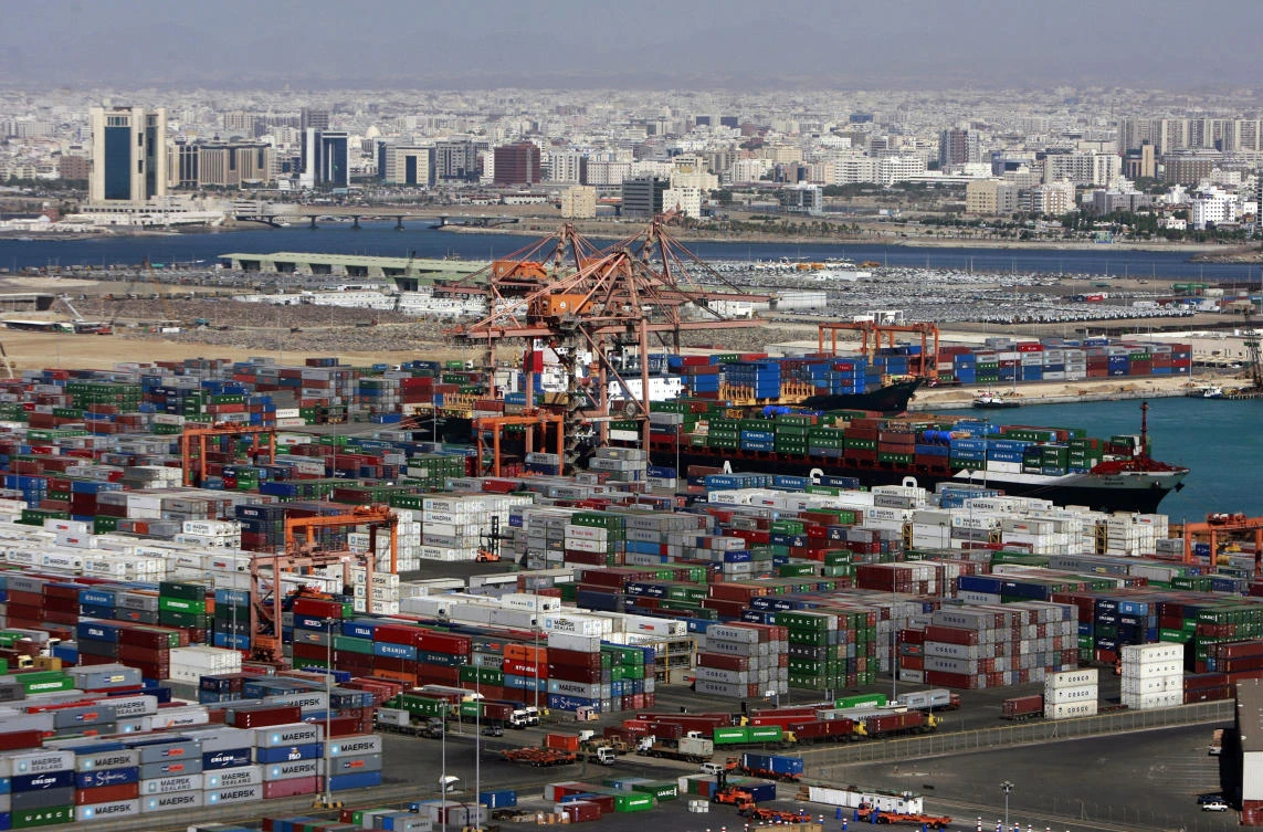 In the past four years 493 investments have been made in the Kingdom by 361 foreign firms. Above, cargo containers at Jeddah Islamic Port. (AFP)