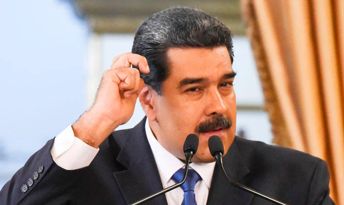 Venezuelan President Nicolas Maduro delivers a speech in Caracas on February 8, 2018. (AFP)